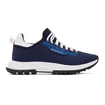 Shop Givenchy Blue Spectre Runner Sneakers In 400-blue