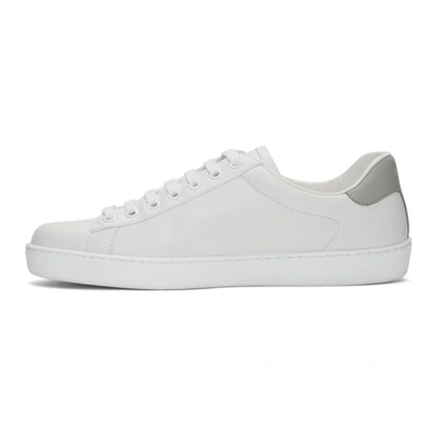 Shop Gucci White & Grey Interlocking G New Ace Sneakers In 9094 Whtgry