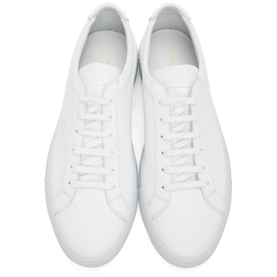 Shop Common Projects White Ice Sole Achilles Low Sneakers In 0506 White