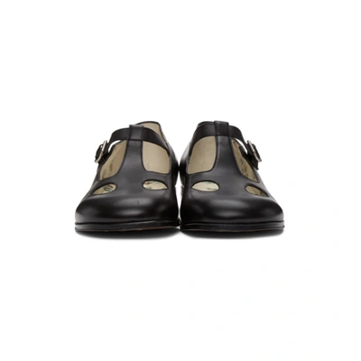 Shop Gucci Black Mary Jane Cut-out Loafers In 1000 Black