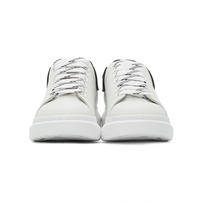 Shop Alexander Mcqueen White & Black Oversized Sneakers In White/black