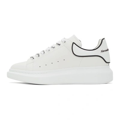 Shop Alexander Mcqueen White & Black Oversized Sneakers In White/black