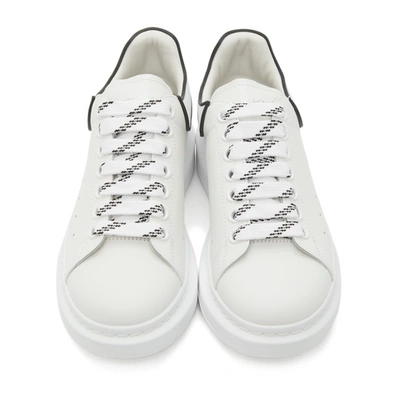 Shop Alexander Mcqueen White & Black Oversized Sneakers In White/black