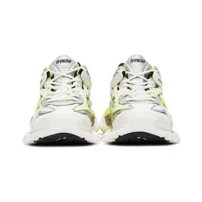 Shop Balenciaga White & Yellow Track.2 Sneakers In 9073 Whtylw