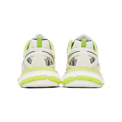 Shop Balenciaga White & Yellow Track.2 Sneakers In 9073 Whtylw