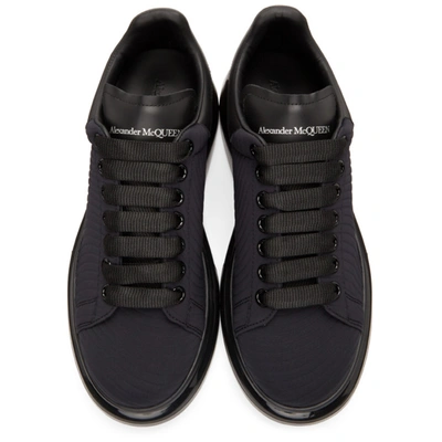 Shop Alexander Mcqueen Black Neoprene Oversized Sneakers In 1000 Black/