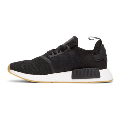 Shop Adidas Originals Black & White Nmd_r1 Sneakers In Blk/wht