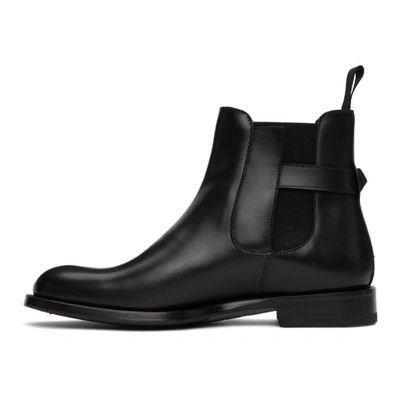 Shop Etro Black Leather Chelsea Boot In 1 Black