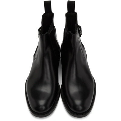 Shop Etro Black Leather Chelsea Boot In 1 Black