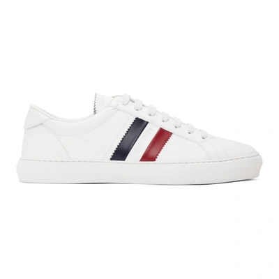 Shop Moncler White New Monaco Sneakers In 002 White