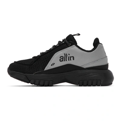 Shop All In Black And Silver Id Sneakers In Black/reflc