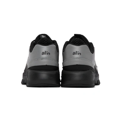 Shop All In Black And Silver Id Sneakers In Black/reflc