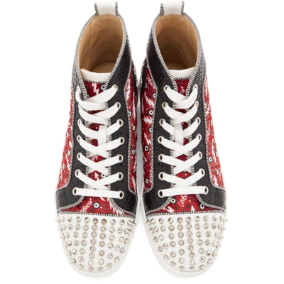 Shop Christian Louboutin Multicolor Ginzana Lou Spikes Orlato High-top Sneakers In R257 Loubi