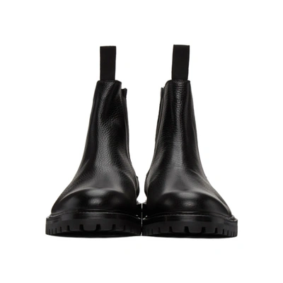 Shop Common Projects Black Winter Chelsea Boots In 7547 Black
