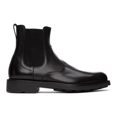 Salvatore Ferragamo Black Roomie Chelsea Boots In Nero | ModeSens