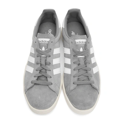 Shop Adidas Originals Grey Campus Sneakers In Gry/wht