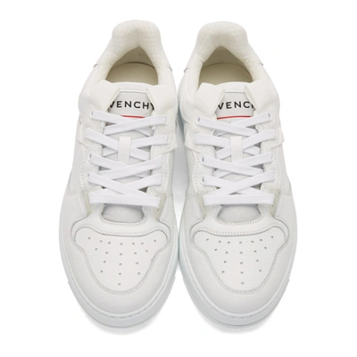 Shop Givenchy White Wing Low Sneakers In 100 White