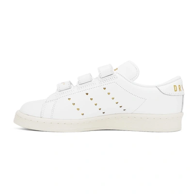 Shop Adidas X Human Made White Master Sneakers