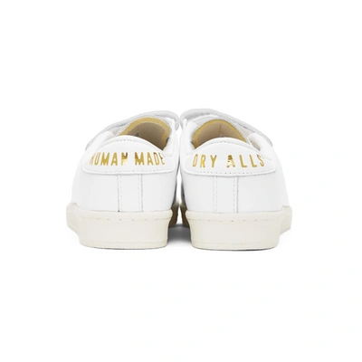 Shop Adidas X Human Made White Master Sneakers