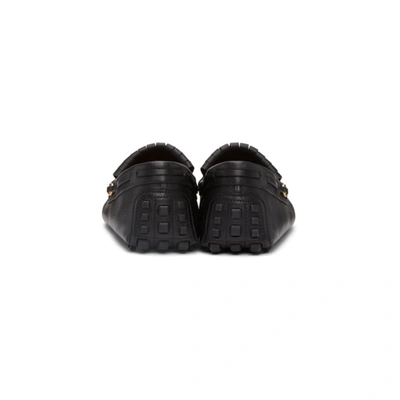 Shop Gucci Black Tassel Driver Loafers In 1000 Black