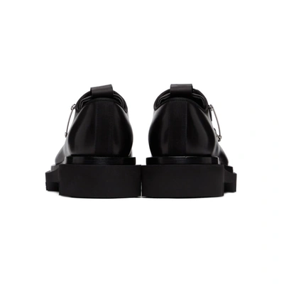 Shop Givenchy Black Combat Safety Pin Derbys In 001-black