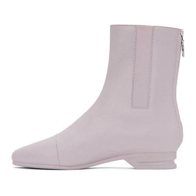 Shop Raf Simons Pink 2001-2 Zip-up Boots In 00031 Pink