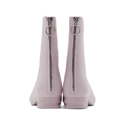 Shop Raf Simons Pink 2001-2 Zip-up Boots In 00031 Pink
