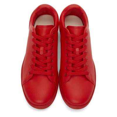 Shop Raf Simons Red Orion Sneakers In 00030 Red