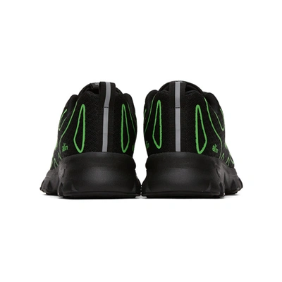 Shop All In Black And Green Tennis Sneakers In Black/green