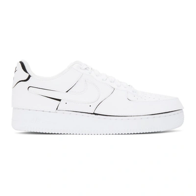 Air Force 1 Deconstructed Sneakers In Wht blk cos