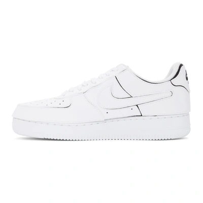 Shop Nike White Velcro Air Force 1 Sneakers In Wht/blk/cos