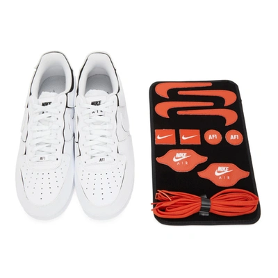 Shop Nike White Velcro Air Force 1 Sneakers In Wht/blk/cos