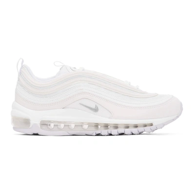 Shop Nike White Air Max 97 Sneakers In White/wolf Grey