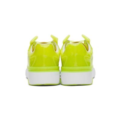 Shop Givenchy Yellow Translucent Wing Low Sneakers In 734-fluo Ye