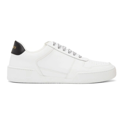 Shop Versace White & Black Ilus Sneakers