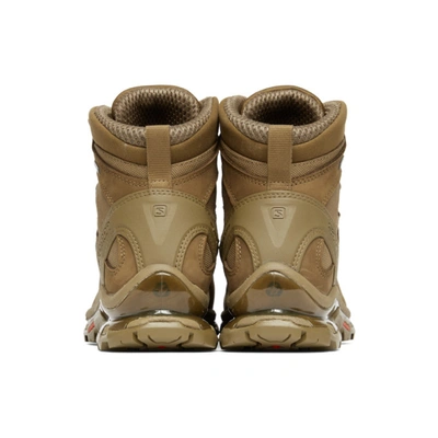 Shop Salomon Brown Quest 4d Gtx Advanced Boots In Kangaroo