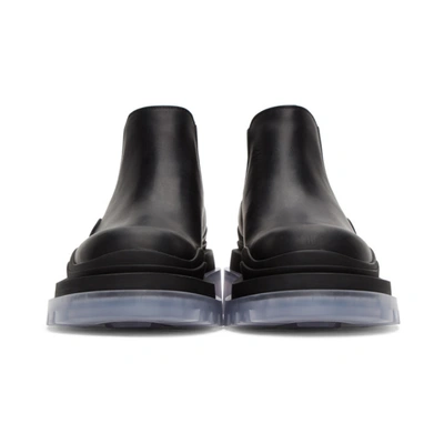 Tire Leather Ankle Boots in Black - Bottega Veneta