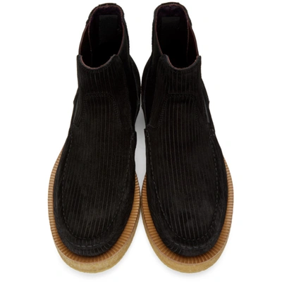 Shop Dolce & Gabbana Black Suede Chelsea Boots In 8b956 Nero
