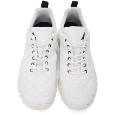 Shop Roa White Oblique Sneakers In 006 White