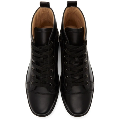 Shop Christian Louboutin Black Louis High-top Sneakers In Cm53 Black