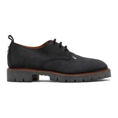 Shop Off-white Black Nubuck Cross Derbys In Black White