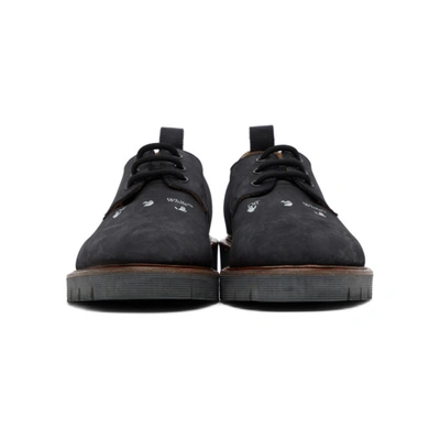 Shop Off-white Black Nubuck Cross Derbys In Black White