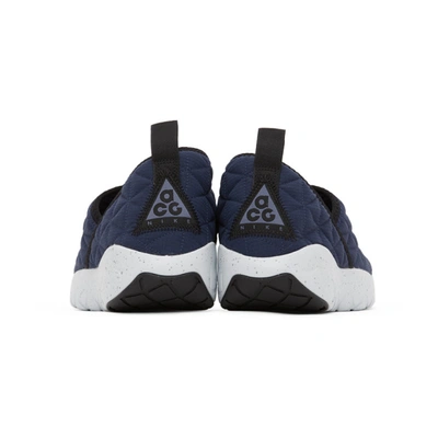 Shop Nike Blue Acg Moc 3.0 Sneakers In 400 Midnigh