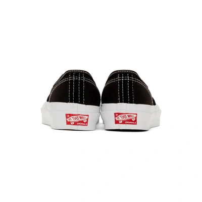Shop Vans Black Og Authentic Lx Sneakers In Blk/white