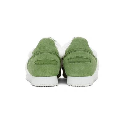Shop Comme Des Garçons Shirt Green & White Spalwart Edition Pitch Low Sneakers In 1 Green