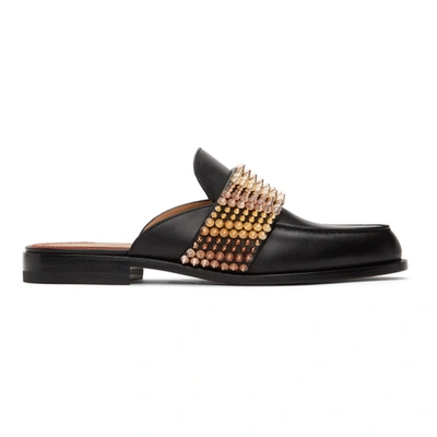 Shop Christian Louboutin Black Bille En Tete Loafers In B098 Black