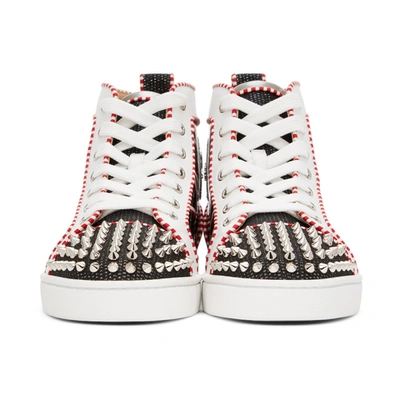 Shop Christian Louboutin Multicolor Printed Lou Spikes Sneakers In Cma3 Multi