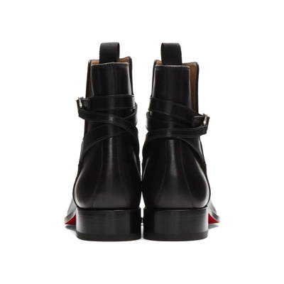 Shop Christian Louboutin Black Kicko Boots In Bk01 Black