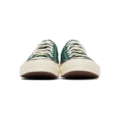 Shop Converse Green Chuck 70 Ox Sneakers In Clover/blk