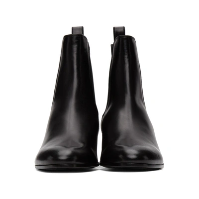 Shop Saint Laurent Black Cole Chelsea Boots In 1000 Black